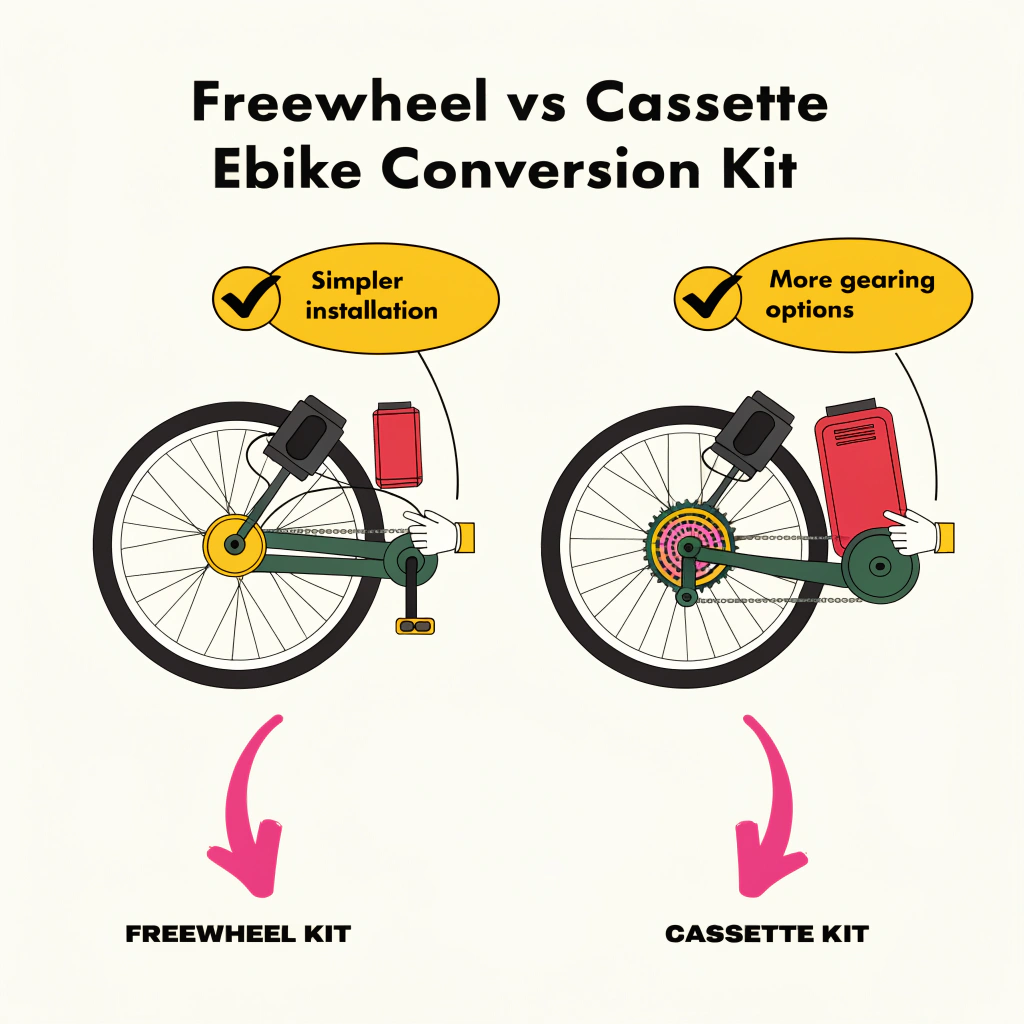 Freewheel vs Cassette Ebike Conversion Kit Guide