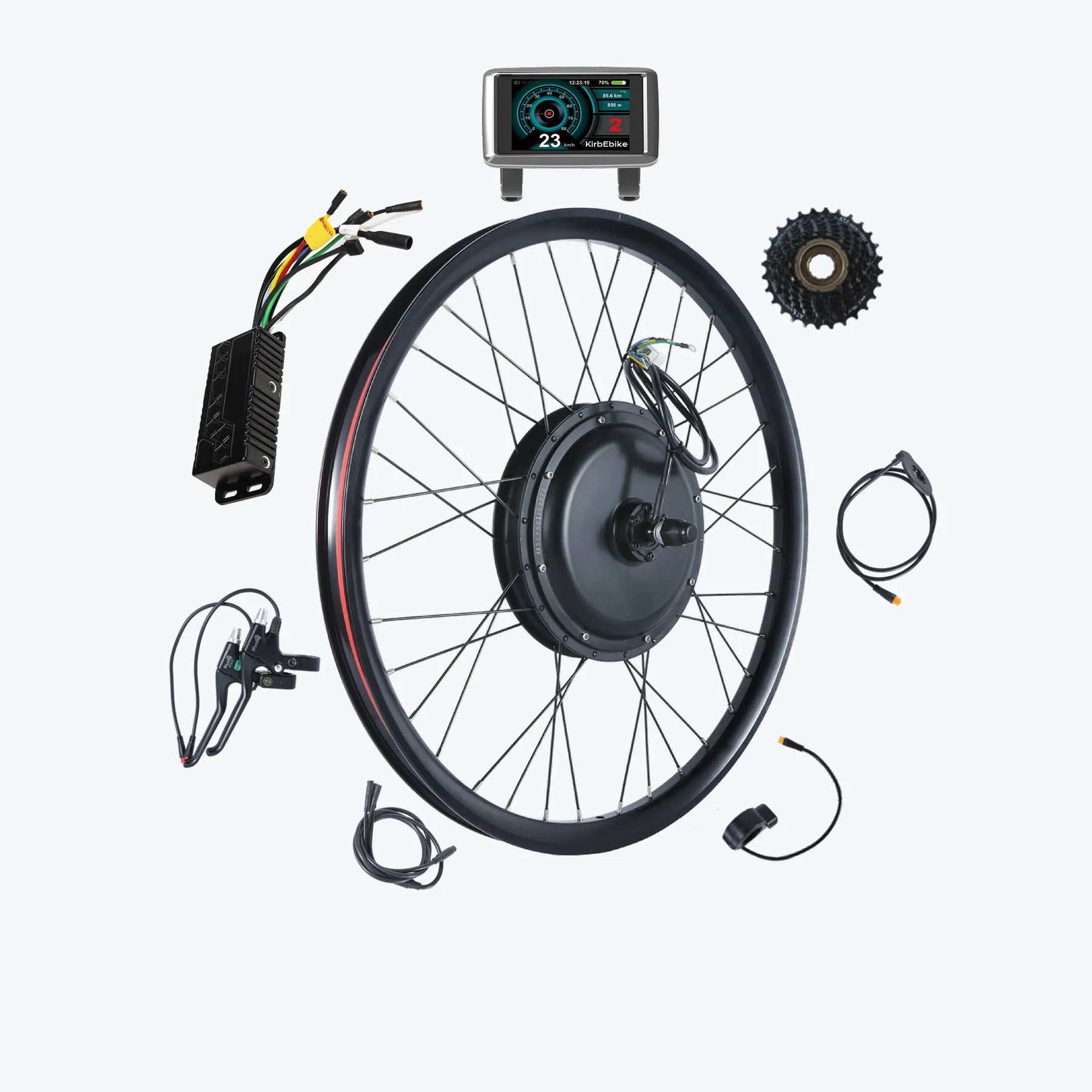 Kirbebike's 60V 2500W-3000W MTX Rim Ebike Conversion Kit 45MPH+