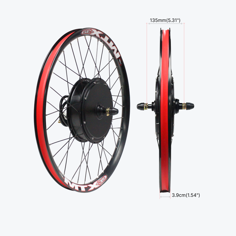 Kirbebike 72V 4000W High-Power E-bike Kit voor MTB & Fat Tire Bikes