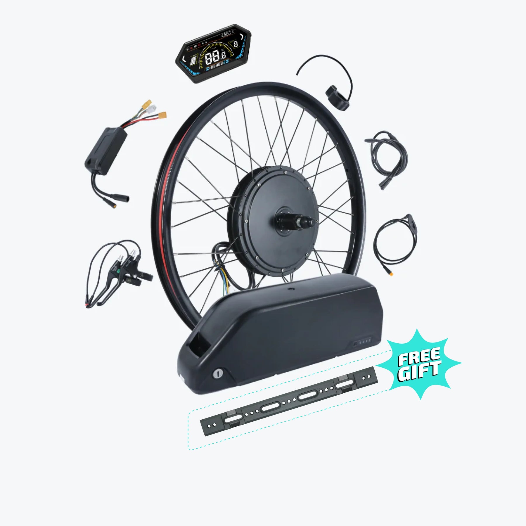 52V 2000W MTX Rim Ebike Kit
