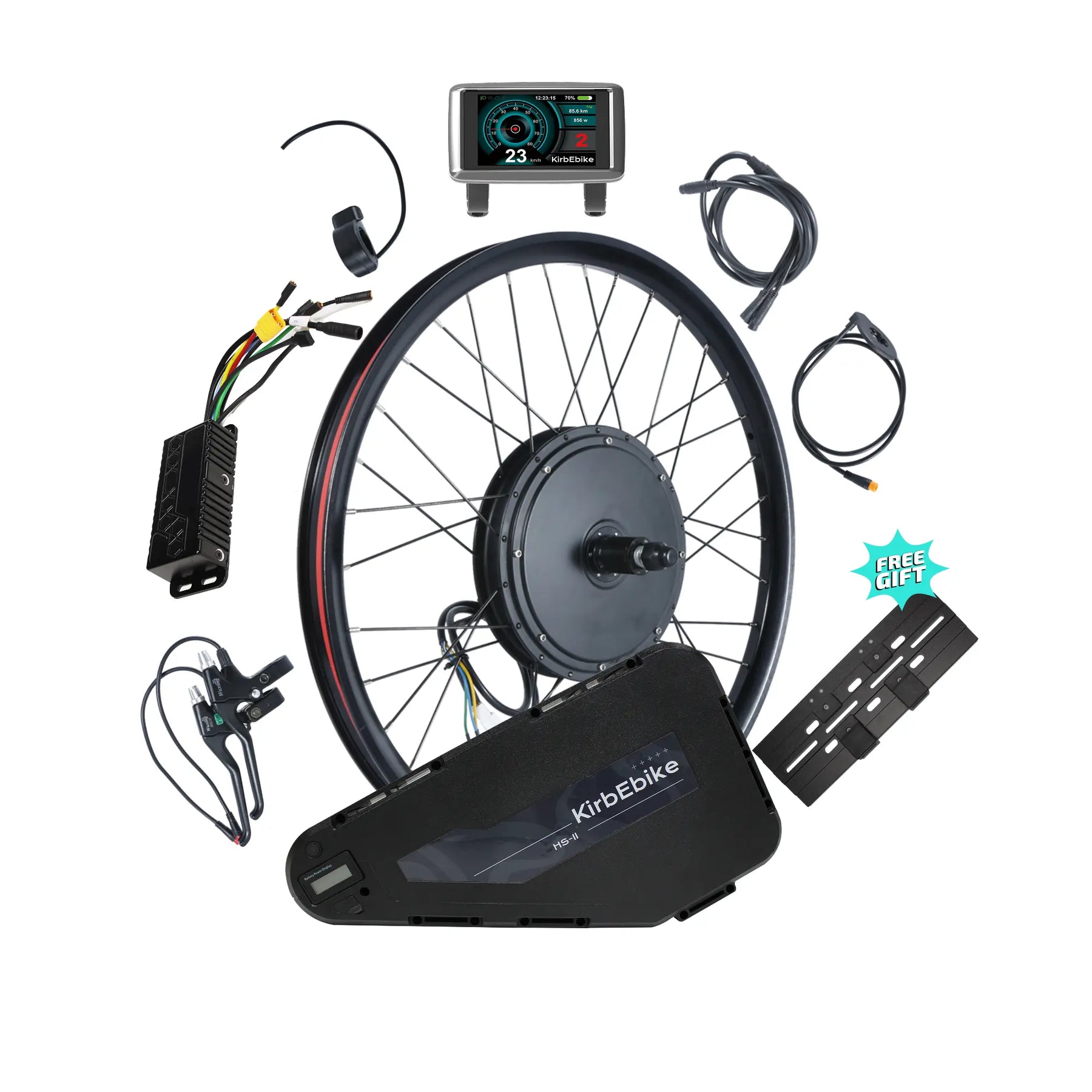 Kirbebike's 60V 2500W-3000W MTX Rim Ebike Conversion Kit 45MPH+
