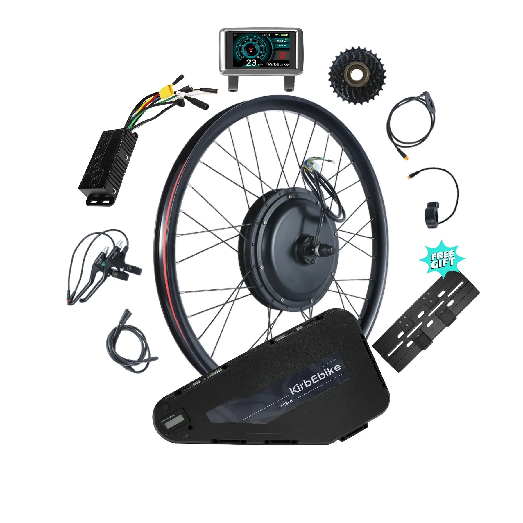 Kirbebike's 60V 2500W-3000W MTX Rim Ebike Conversion Kit 45MPH+
