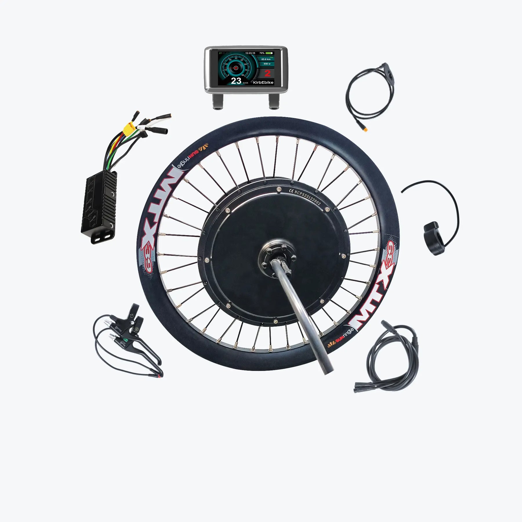 Kirbebike's 60V 2500W-3000W MTX Rim Ebike Conversion Kit 45MPH+