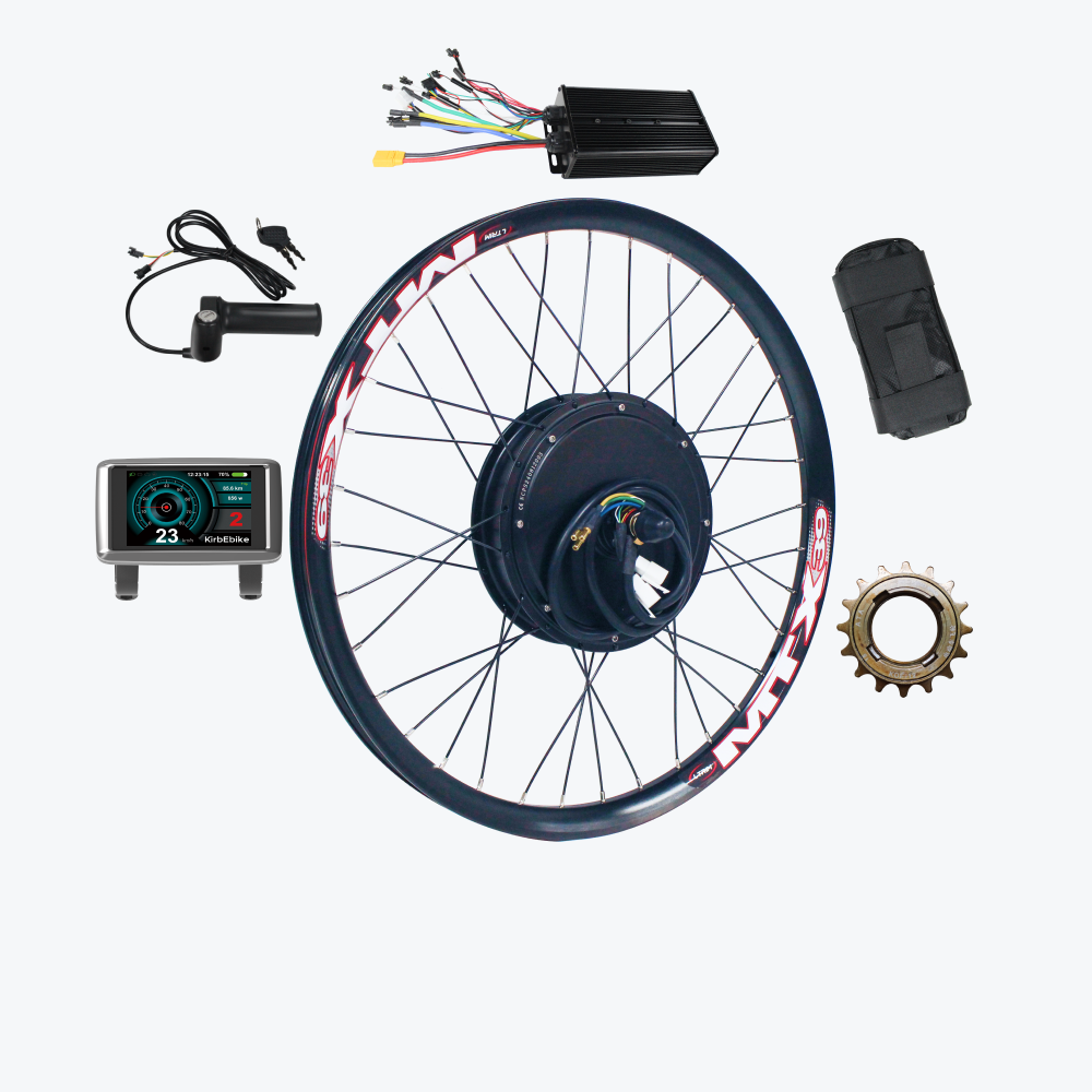 Kirbebike 72V 4000W High-Power E-bike Kit voor MTB & Fat Tire Bikes