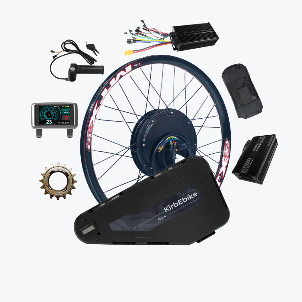 Kirbebike 72V 4000W High-Power E-bike Kit voor MTB & Fat Tire Bikes