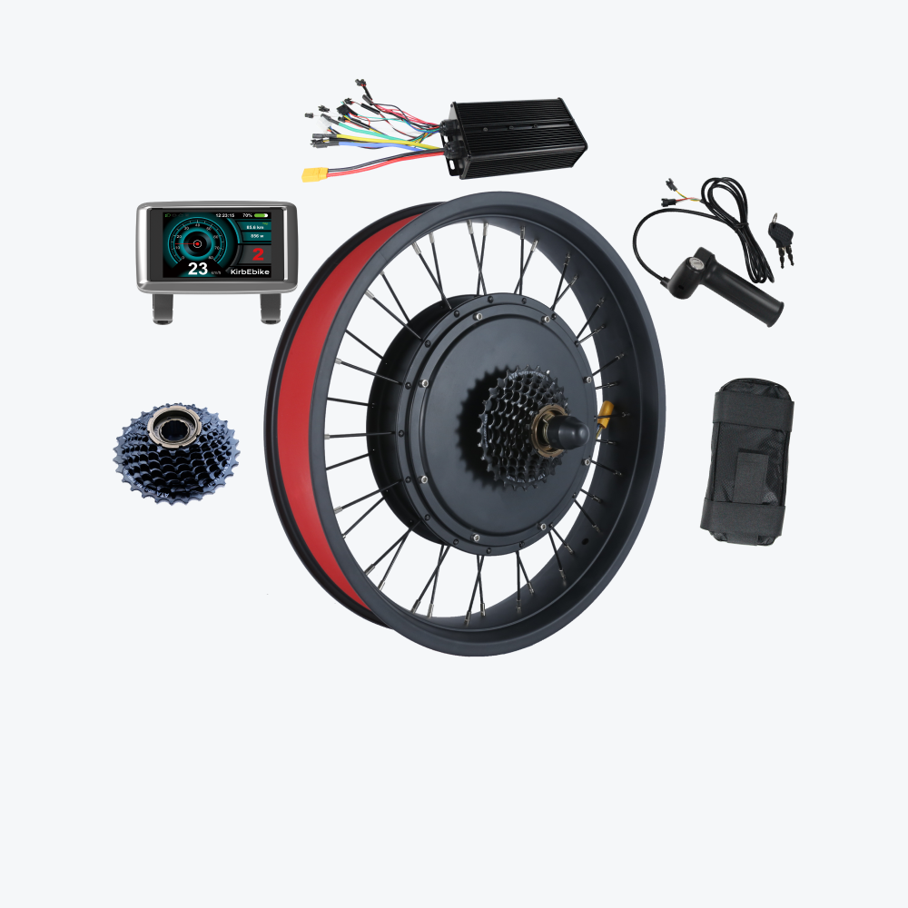 Kirbebike 72V 4000W High-Power E-bike Kit voor MTB & Fat Tire Bikes