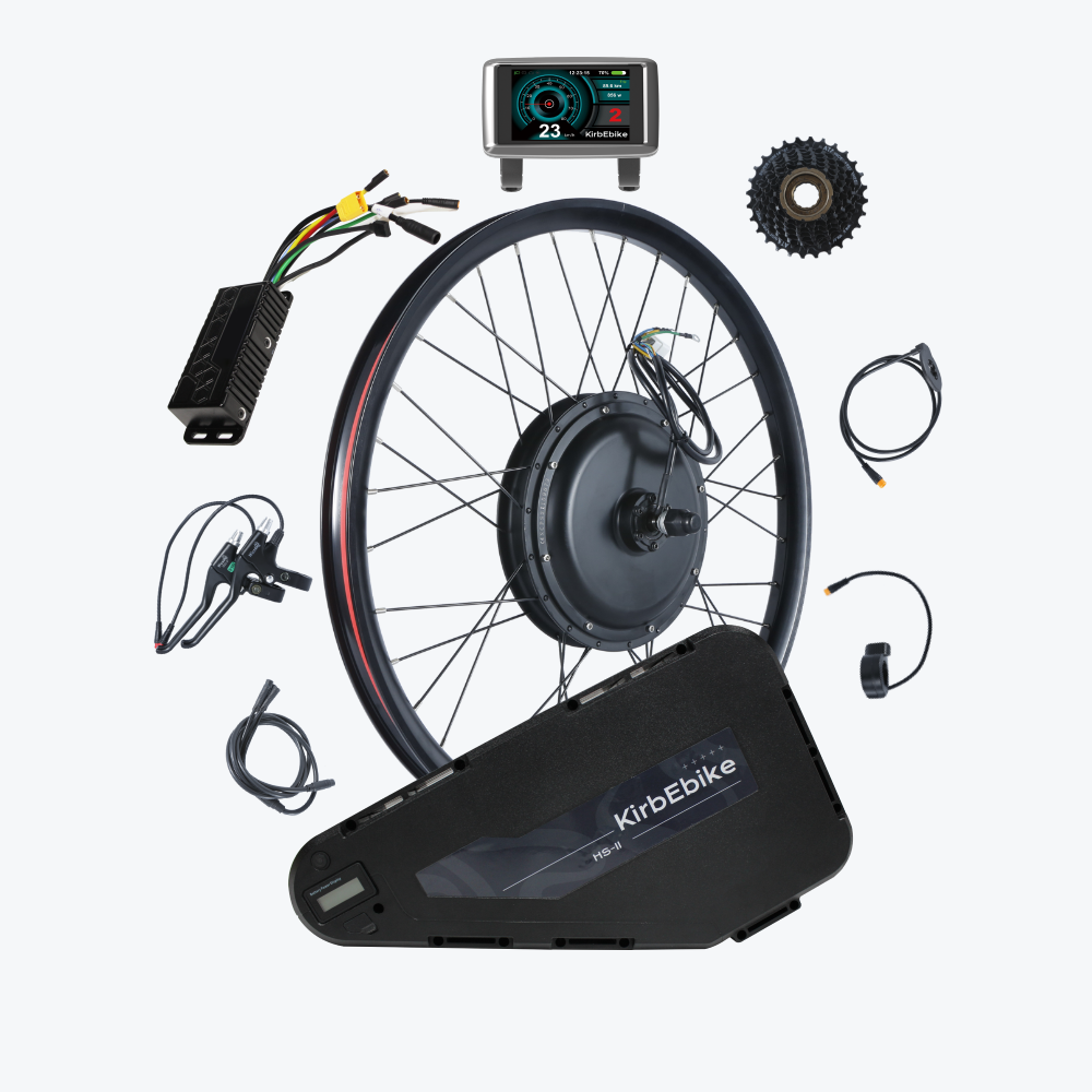 Kirbebike’s 60V 2500W-3000W MTX Rim E-bike Conversion Kit (45+ MPH)