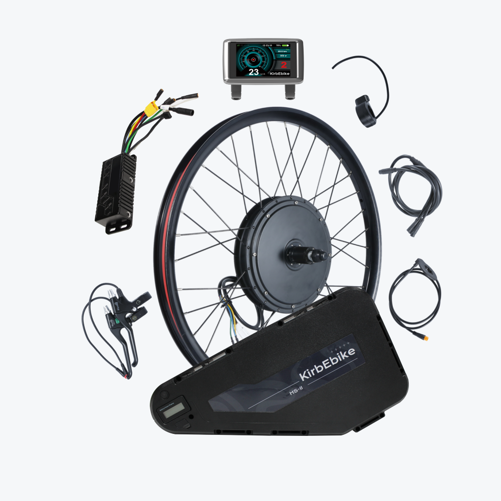 Kirbebike’s 60V 2500W-3000W MTX Rim E-bike Conversion Kit (45+ MPH)
