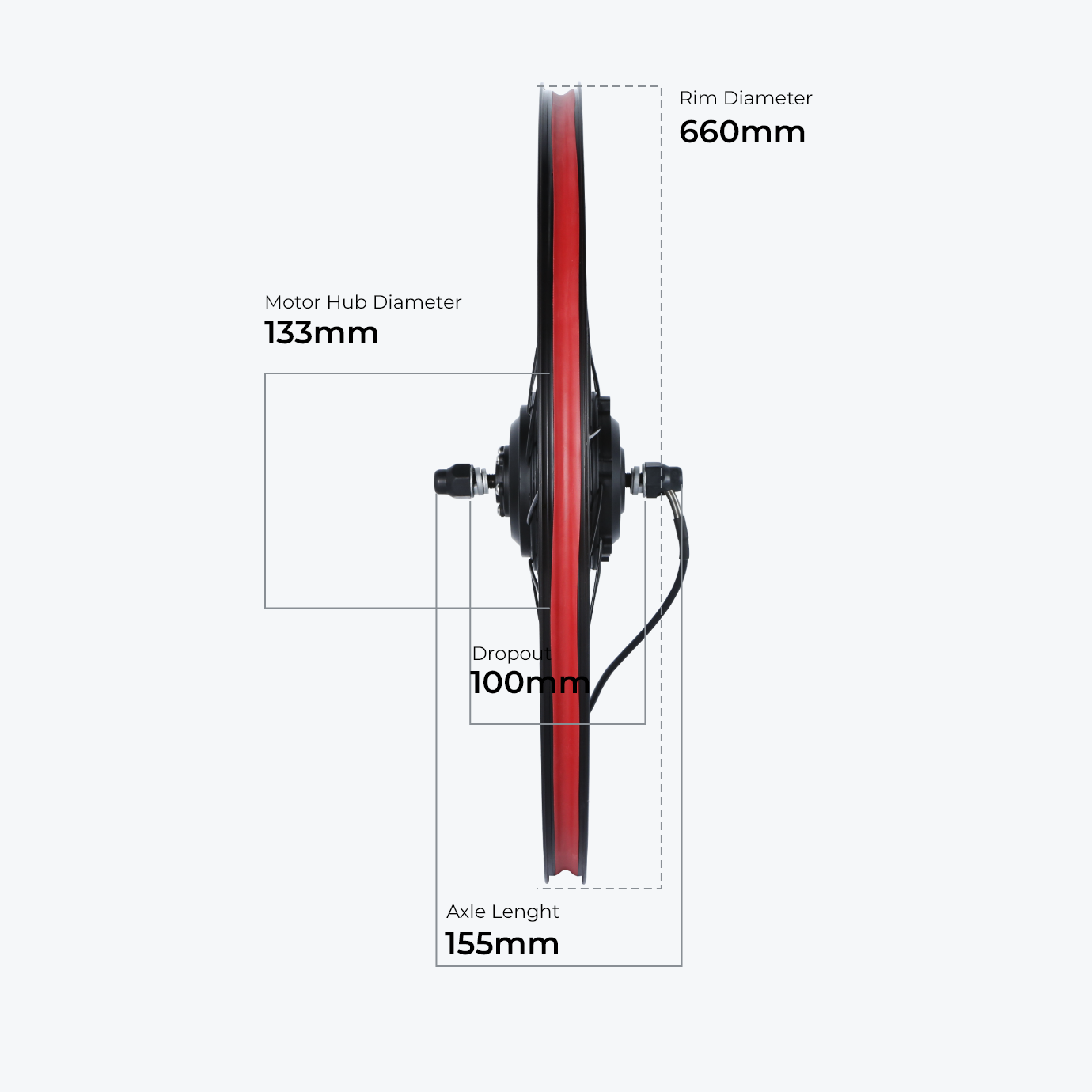 Kirbebike's 250W Ebike Conversion Kit Front Wheel