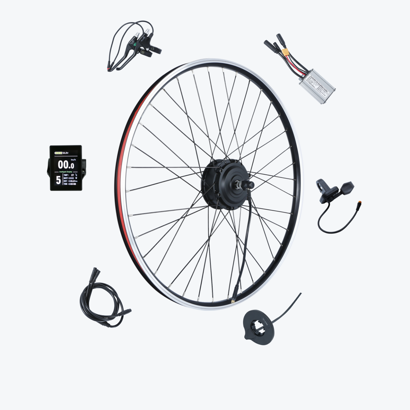 Kirbebike's 250W Ebike Conversion Kit Front Wheel