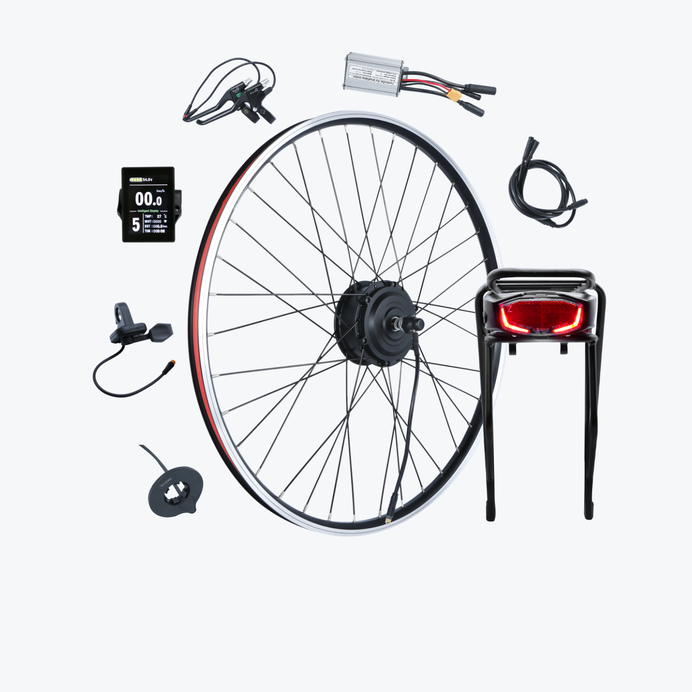 Kirbebike's 250W Ebike Conversion Kit Front Wheel