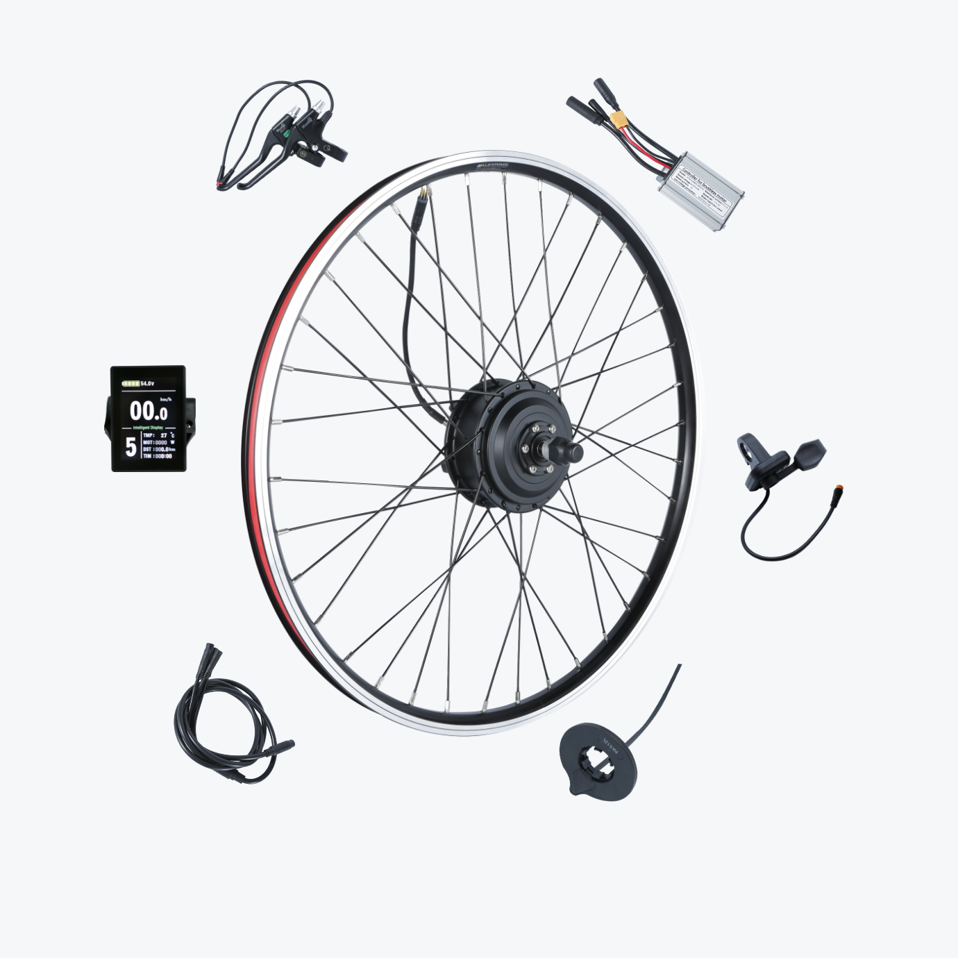 Kirbebike's 250W Ebike Conversion Kit Front Wheel