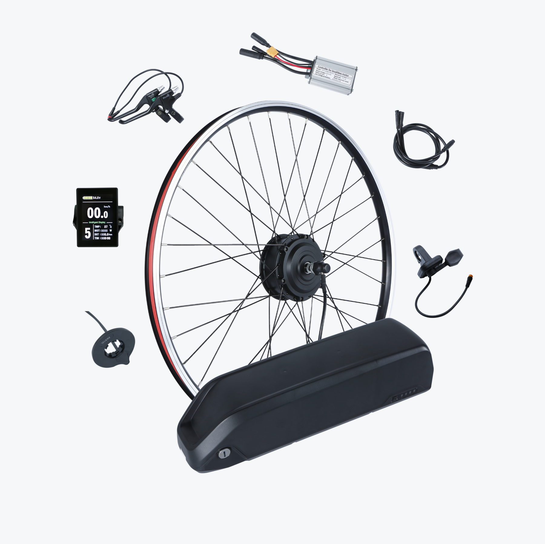 Kirbebike's 250W Ebike Conversion Kit Front Wheel