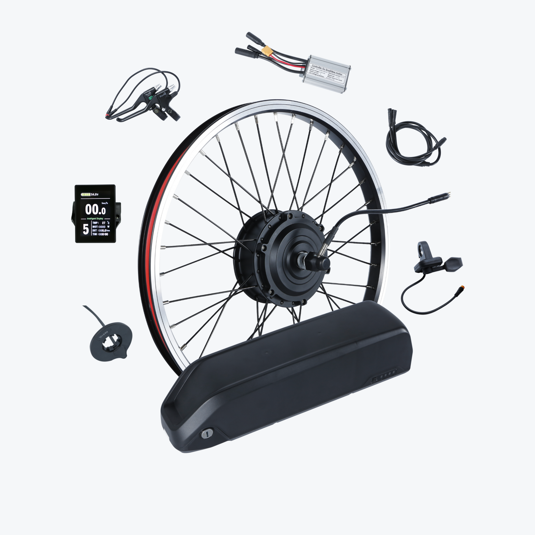 Kirbebike's 250W Ebike Conversion Kit Front Wheel