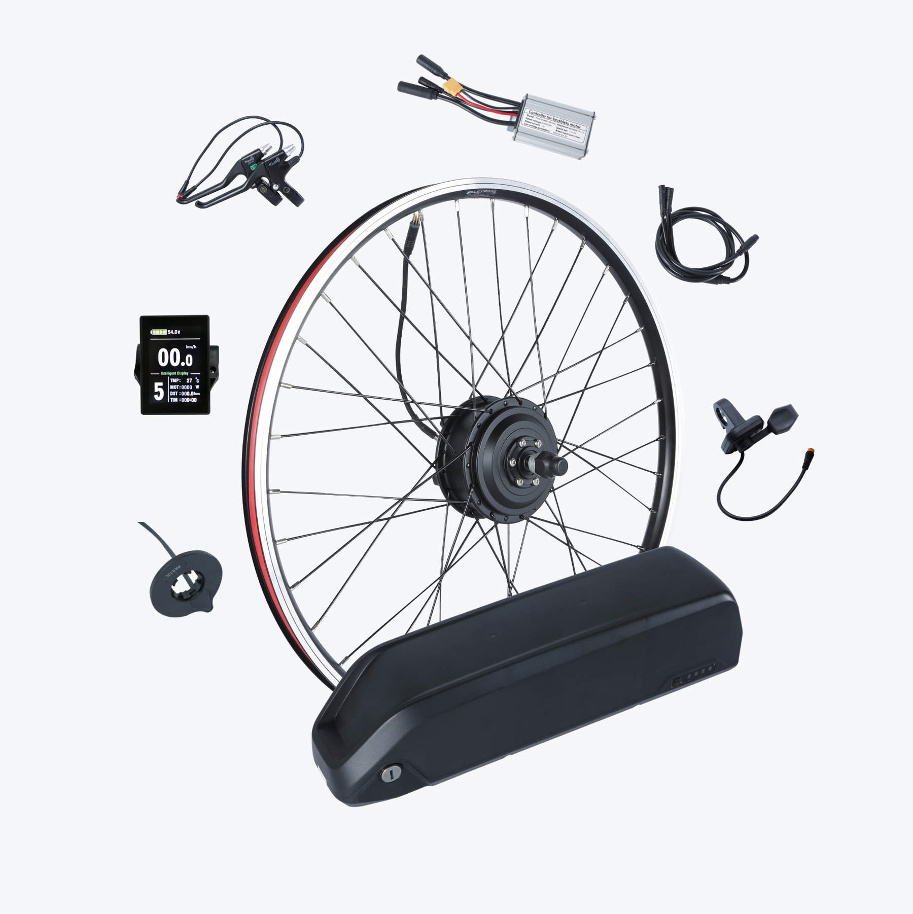 Kirbebike's 250W Ebike Conversion Kit Front Wheel