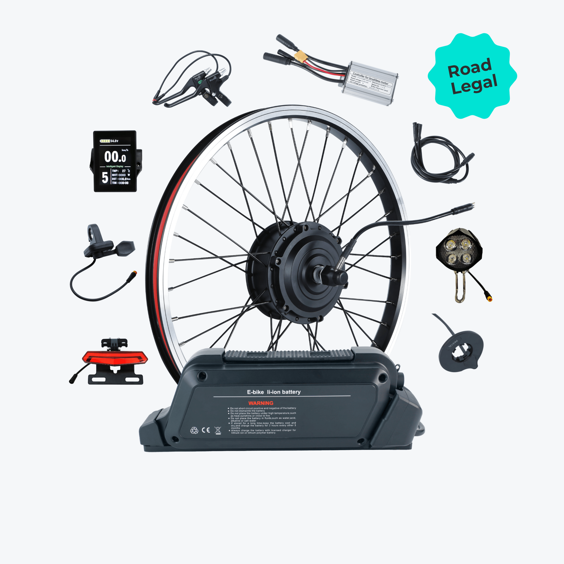 Kirbebike's 36V 48V 250W Electric Bike Conversion Kit Front Wheel