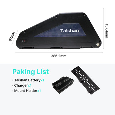 KirbEbike 36V 48V 52V 60V 15AH 20AH 25AH Down Tube Lithium Battery Pack