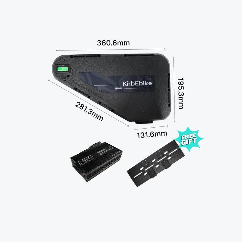 HS-II triangle ebike battery from the KirbEbike battery collection