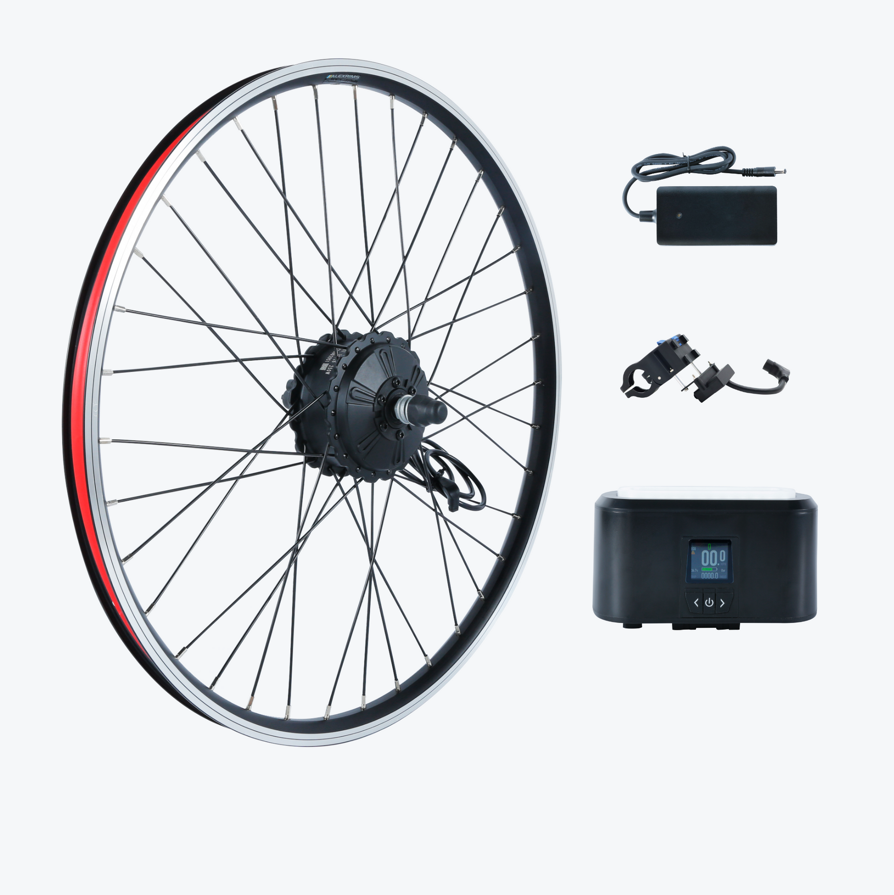 Kirbebike EZ Rider Ebike Conversion Kit 36v 250w Front Wheel with 36v 7ah LG Battery