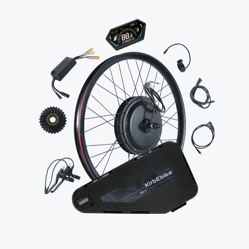 52V 1500W 2000W Ebike Conversion Kit With Battery - Kirbebike