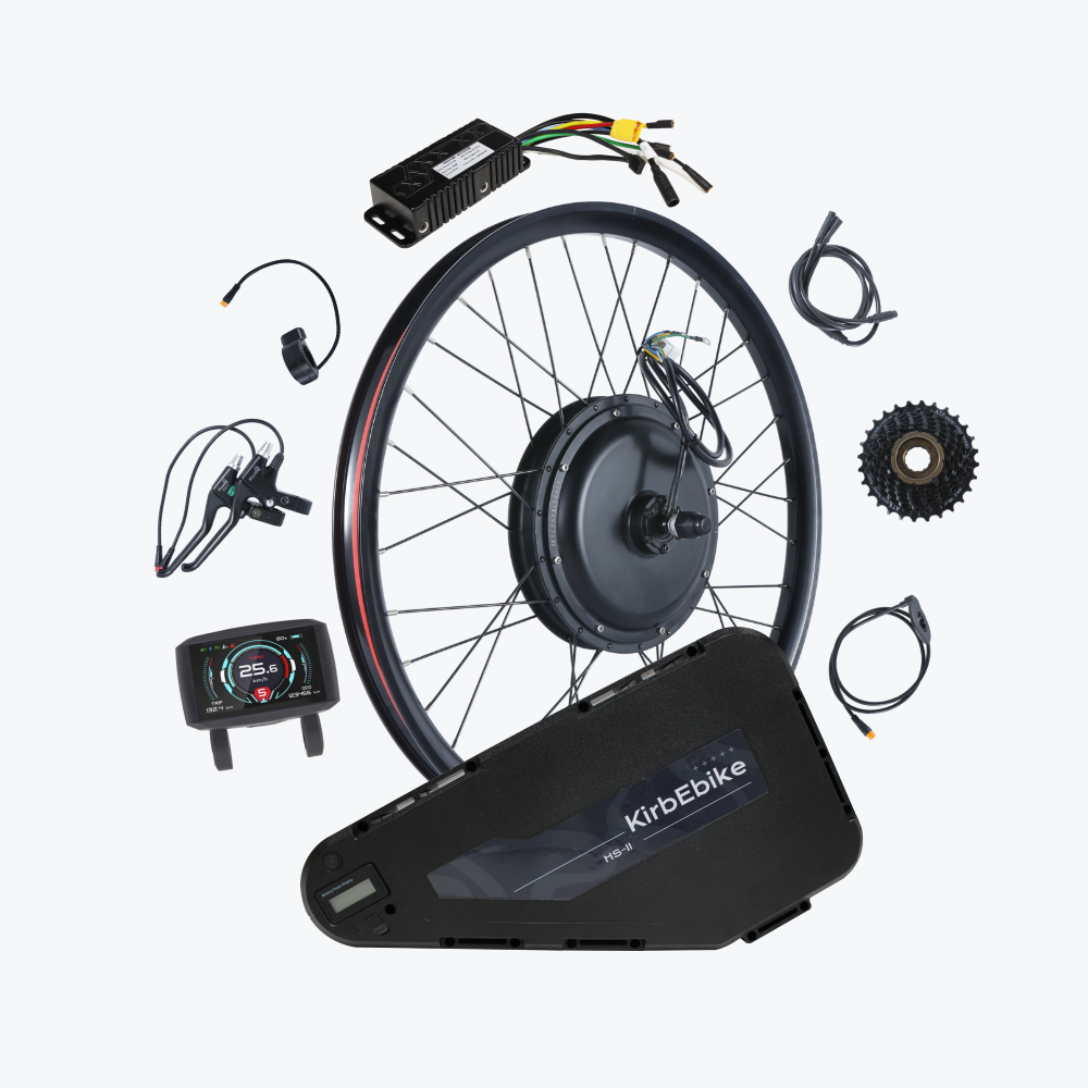 Kirbebike's 60V 2500W-3000W MTX Rim Ebike Conversion Kit