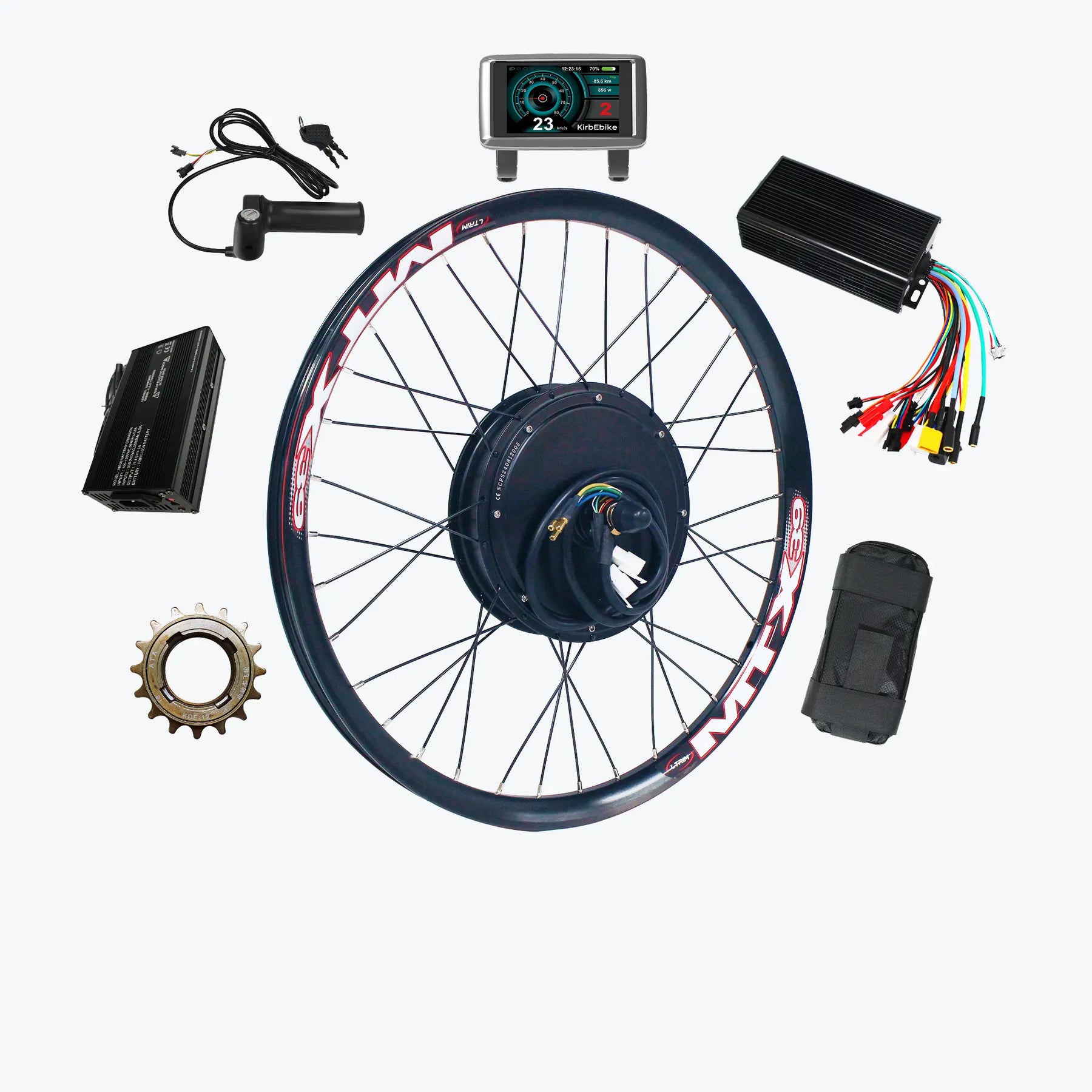 72V 4000W Extreme Performance Ebike Motor Kit for Fat Tire Bike 55MPH+