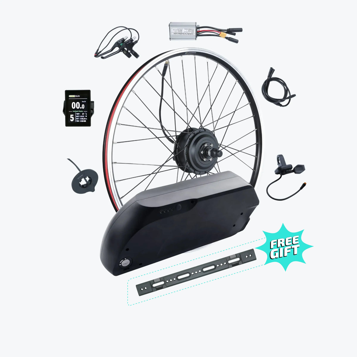 Kirbebike's 36V 48V 250W Electric Bike Conversion Kit Front Wheel