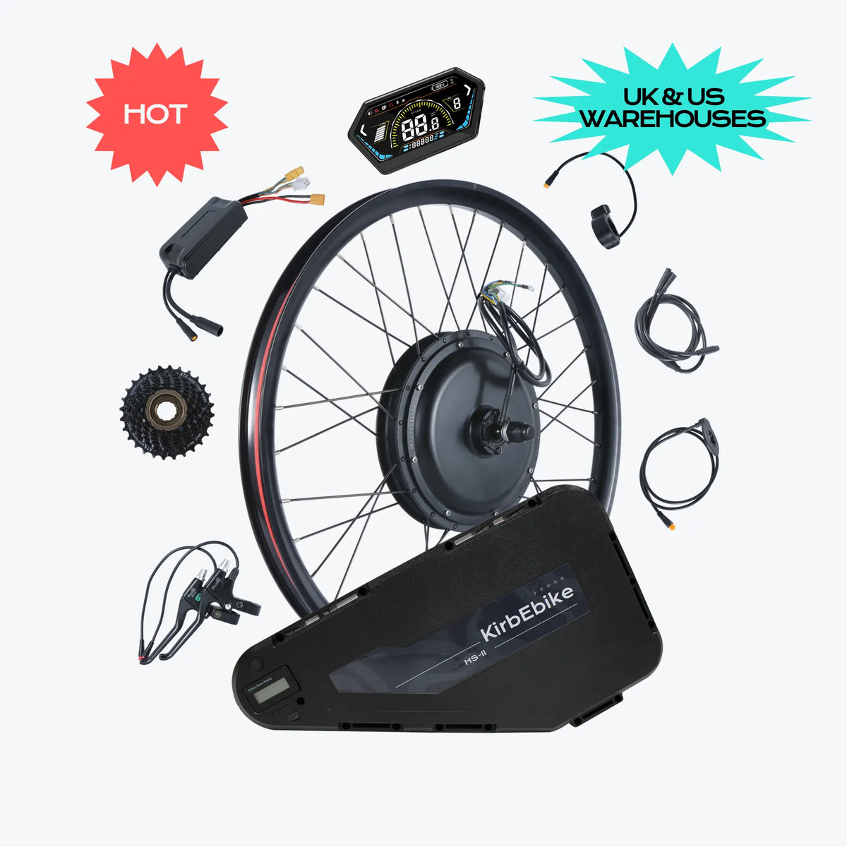 Kirbebike's 52V 2000W MTX Rim Ebike Kit