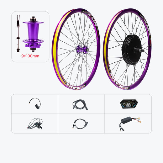 Kirbebike's 52V 2000W MTX Rim Ebike Kit with Front Wheel