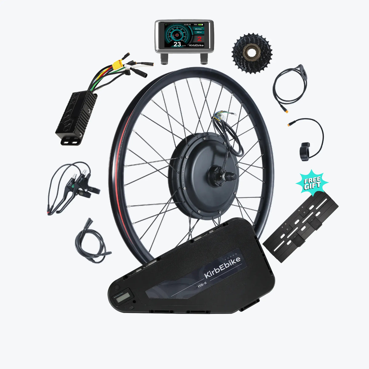 Kirbebike's 52V 2600W MTX Rim Ebike Kit