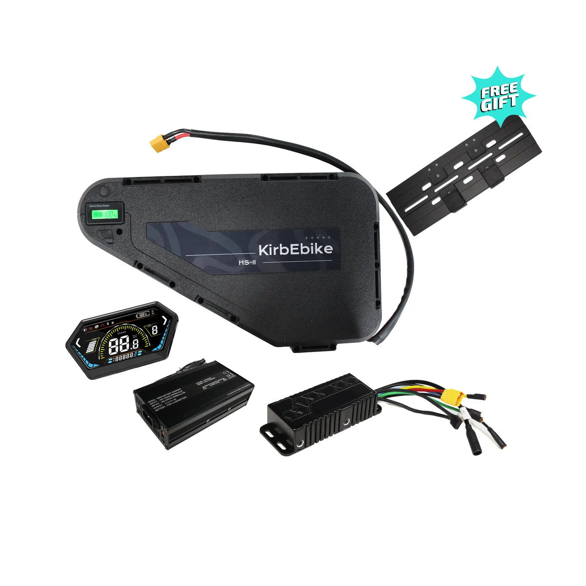 KirbEbike 52V 30AH / 60V 20AH LG 21700 60Amp 3000W Lithium Battery Pack