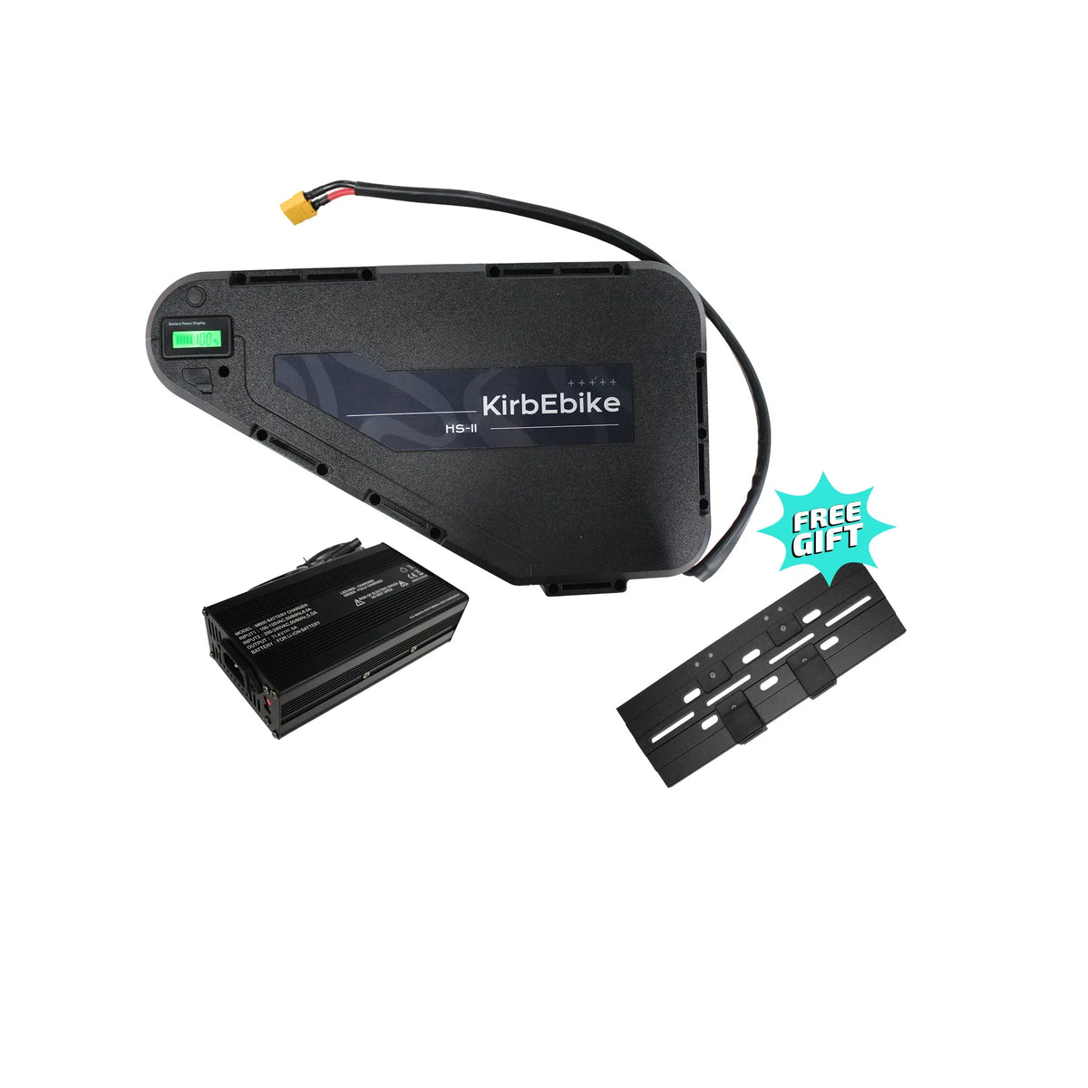 KirbEbike 52V 30AH / 60V 20AH LG 21700 60Amp 3000W Lithium Battery Pack