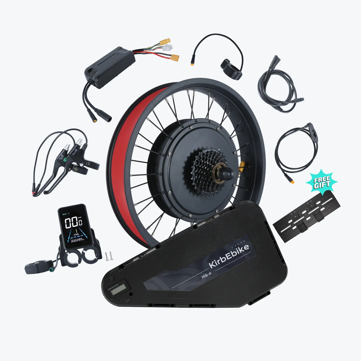 Kirbebike's 1500W-2000W Ebike Conversion Kit For Fat Wheel Electric Bike