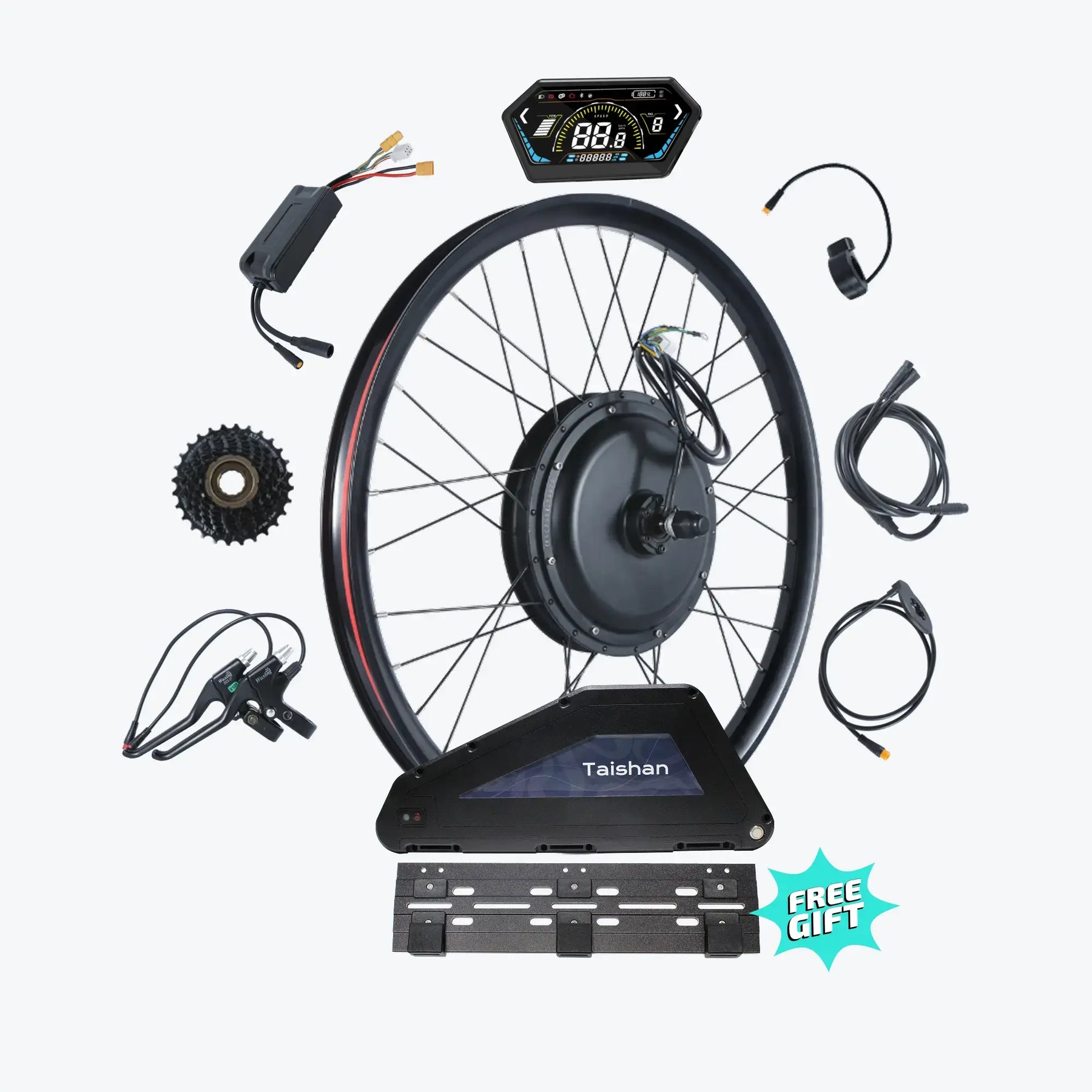Kirbebike 52V 2000W MTX Rim Ebike Conversion Kit Waterproof Design