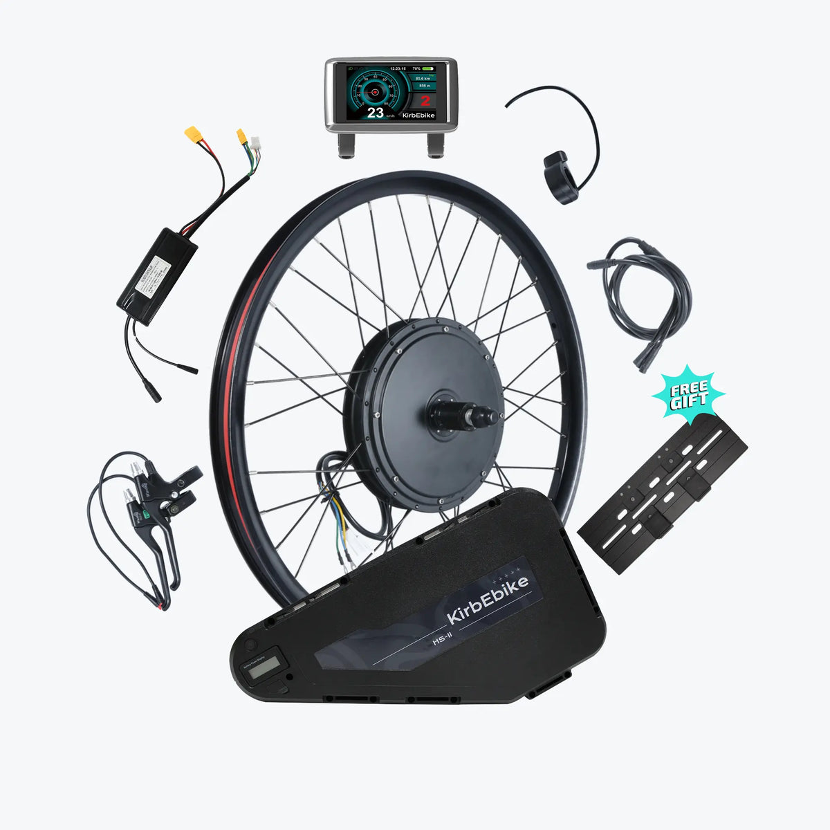 Kirbebike 52V 2600W MTX Rim Ebike Kit Waterproof Design.