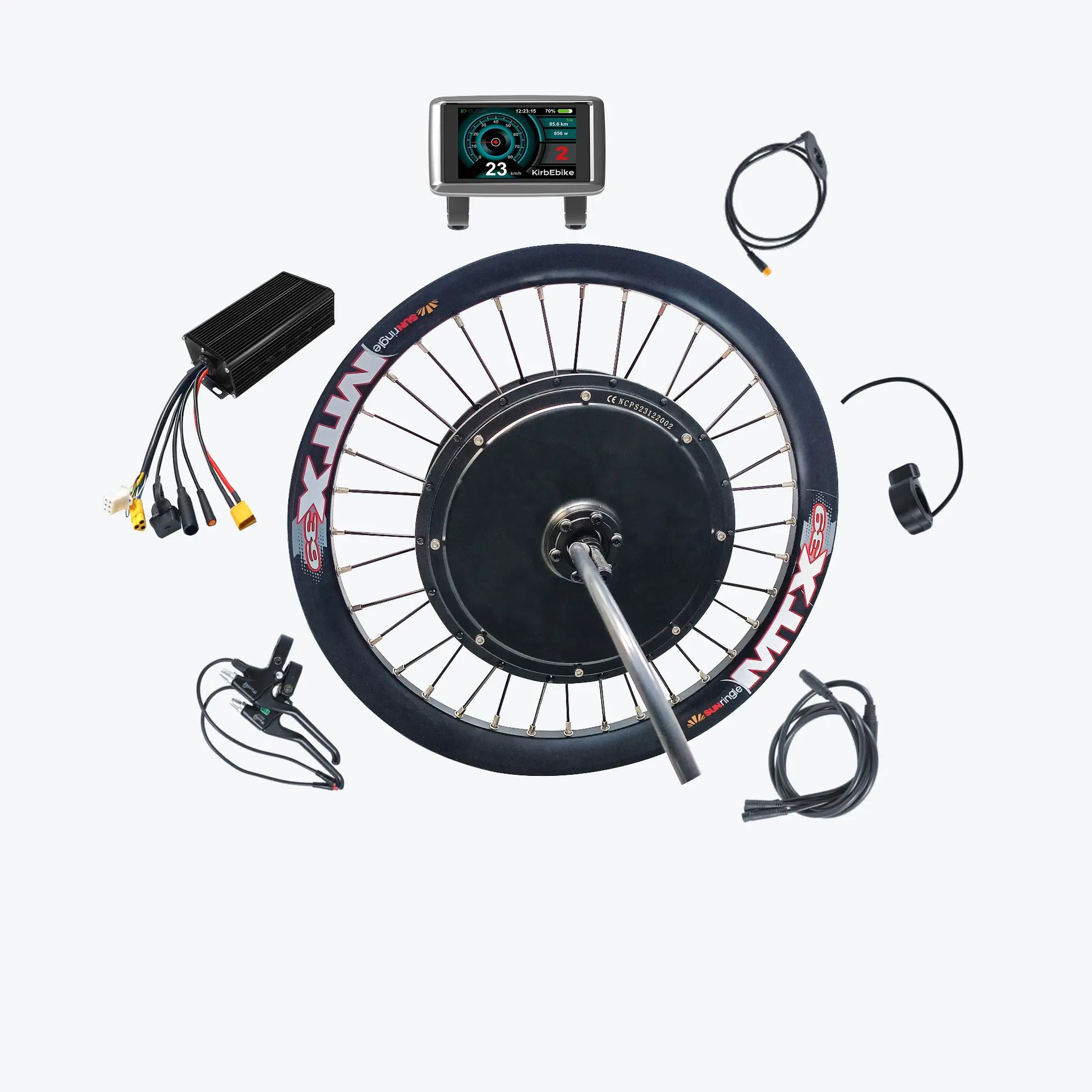 Kirbebike's 60V 2500W-3000W MTX Rim Ebike Conversion Kit 45MPH+