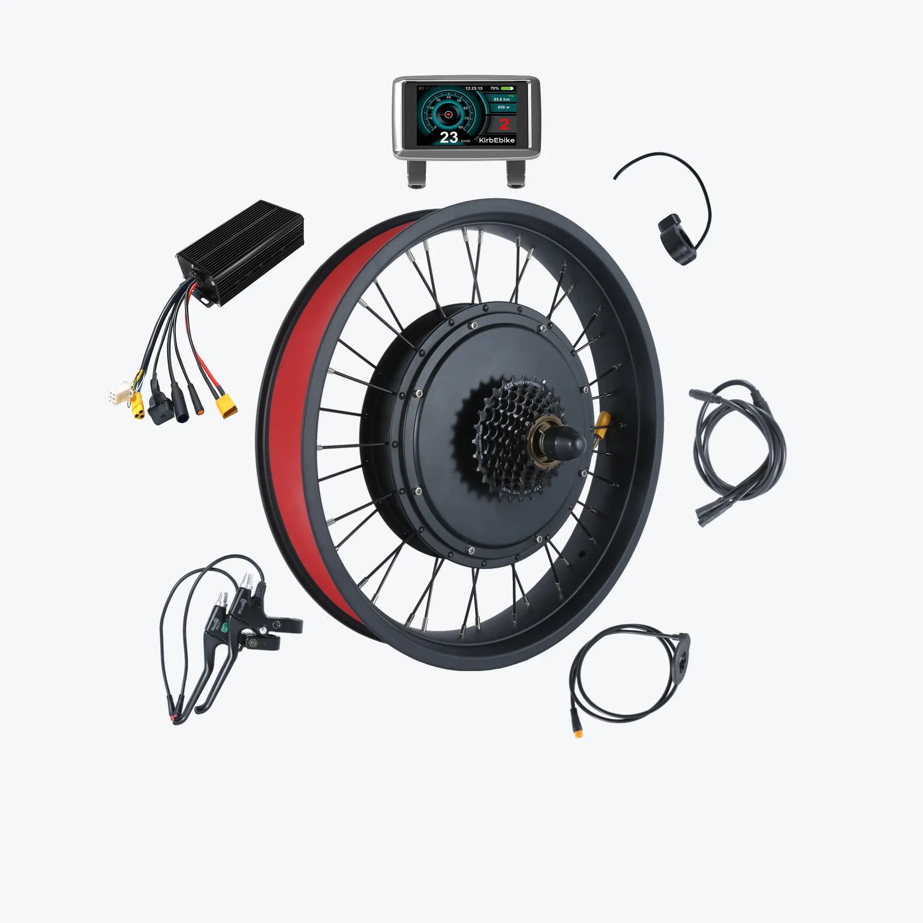 Kirbebike's 60V 2500W-3000W MTX Rim Ebike Conversion Kit 45MPH+