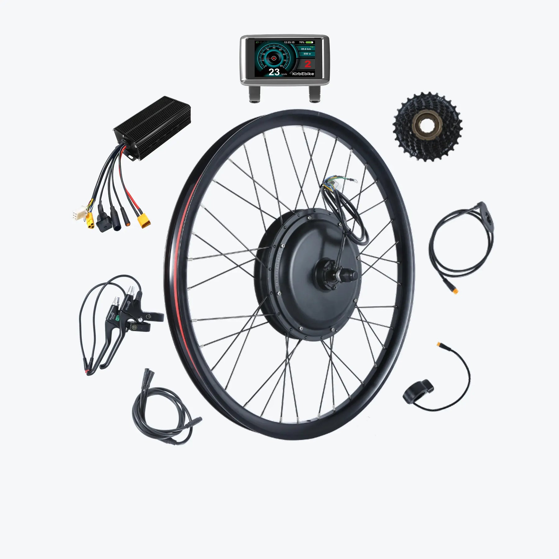 Kirbebike's 60V 2500W-3000W MTX Rim Ebike Conversion Kit 45MPH+