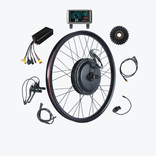 Kirbebike's 60V 2500W-3000W MTX Rim Ebike Conversion Kit 45MPH+