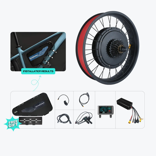 Kirbebike's 60V 2500W-3000W MTX Rim Ebike Conversion Kit 45MPH+