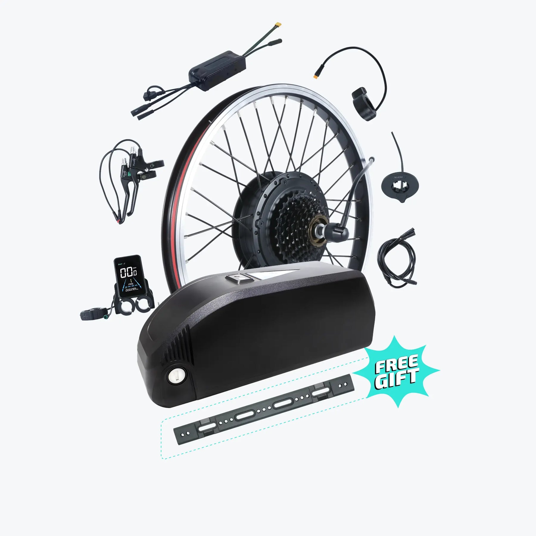 Kirbebike's 500W and 750W MTX Rim Ebike Conversion Kits