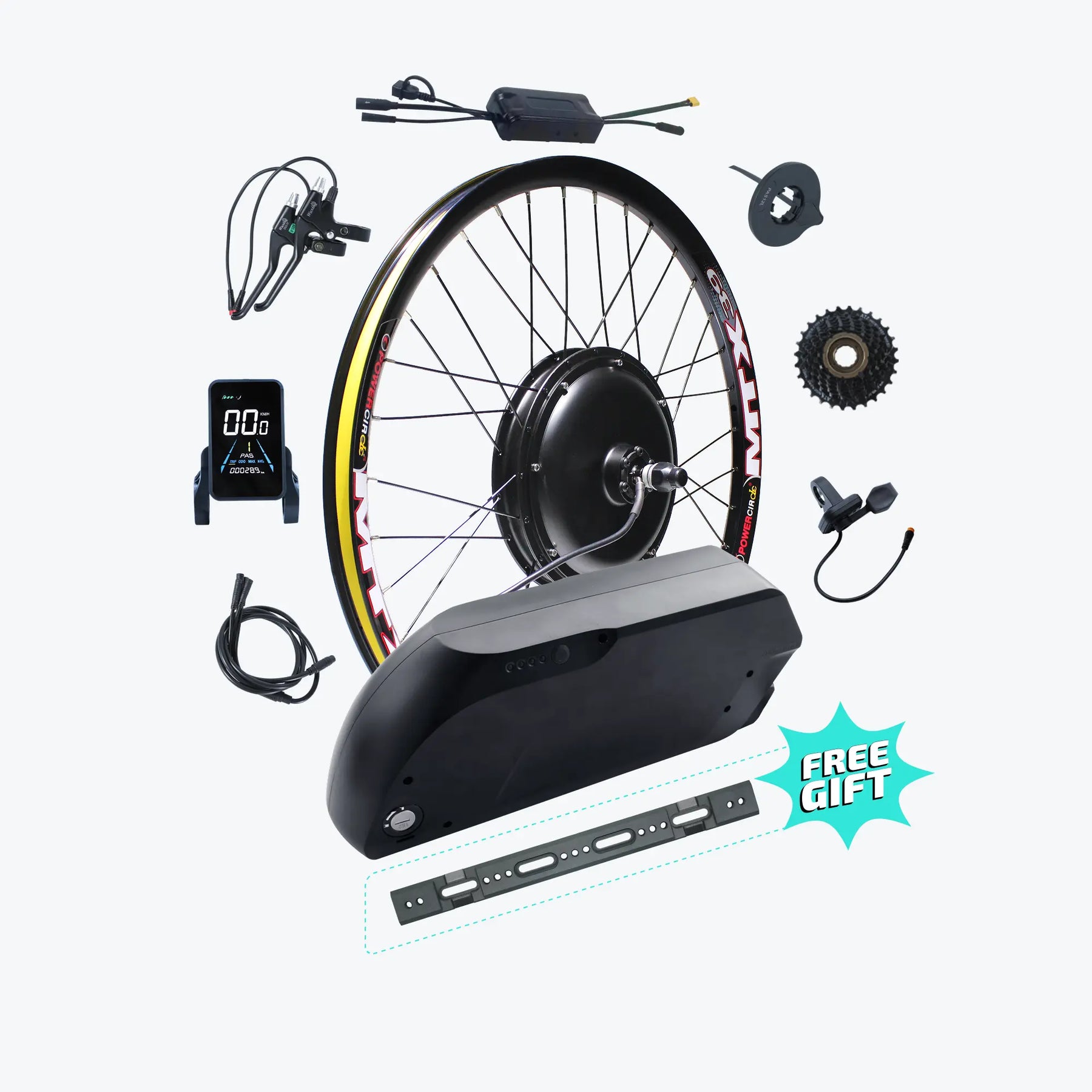 Kirbebike's 48V 1000W Ebike Conversion Kit Waterproof Design