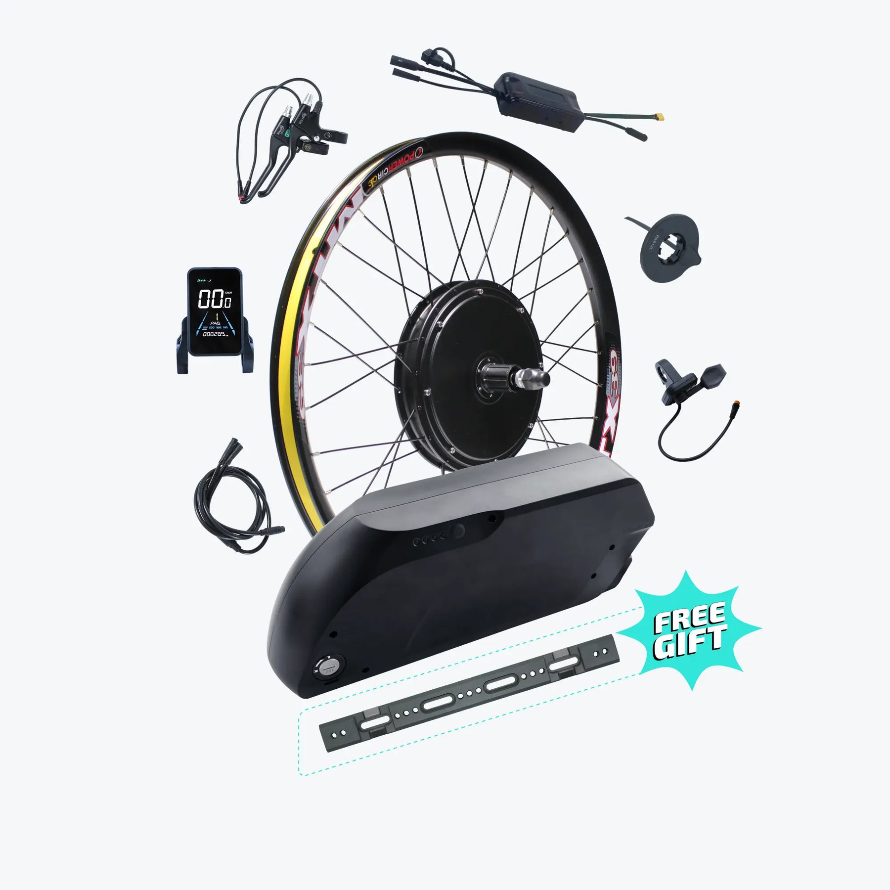 Kirbebike's 48V 1000W Ebike Conversion Kit Waterproof Design