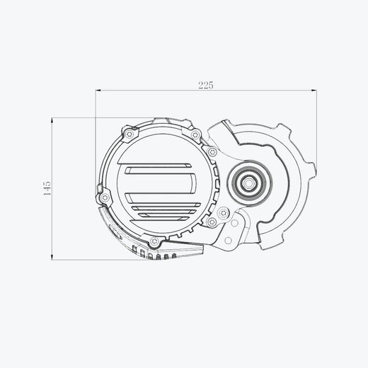 Z16 48V 1000W Mid Motor Kit with Torque Sensored