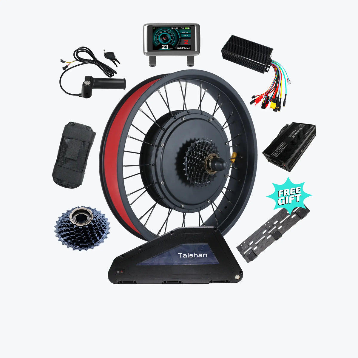 72V 4000W Extreme Performance Ebike Motor Kit for Fat Tire Bike 55MPH+