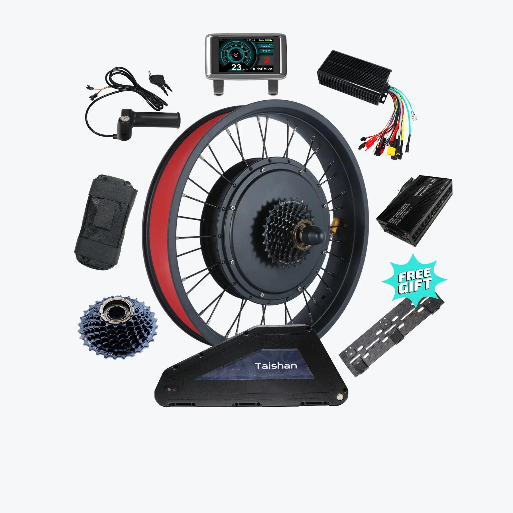 Kirbebike's 72V 4000W Extreme Performance Ebike Motor Kit for MTB and Fat Tire Bike 55MPH+