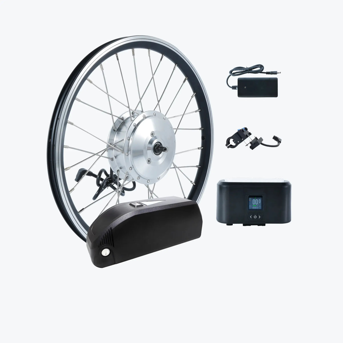 Kirbebike EZ Rider Ebike Conversion Kit 36v 250w Front Wheel 36V 22AH LG Battery 40-60 Miles