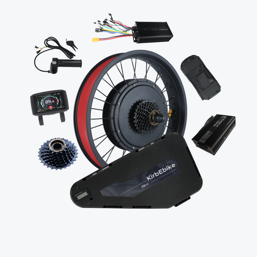 Kirebike 72V 4000W High Power Ebike Kit for MTB and Fat Tire Bike