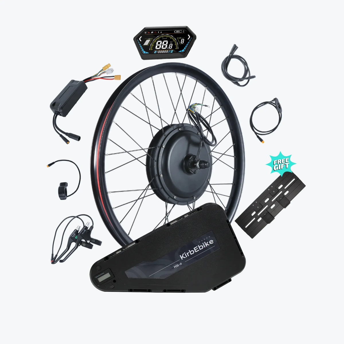 Kirbebike's 52V 2000W MTX Rim Ebike Kit