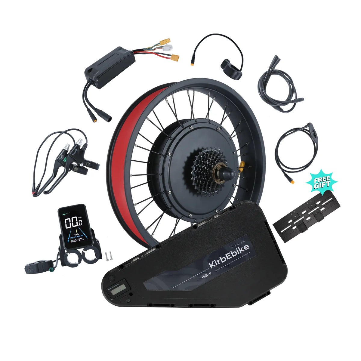 Kirbebike's 1500W-2000W Ebike Conversion Kit For Fat Wheel Electric Bike